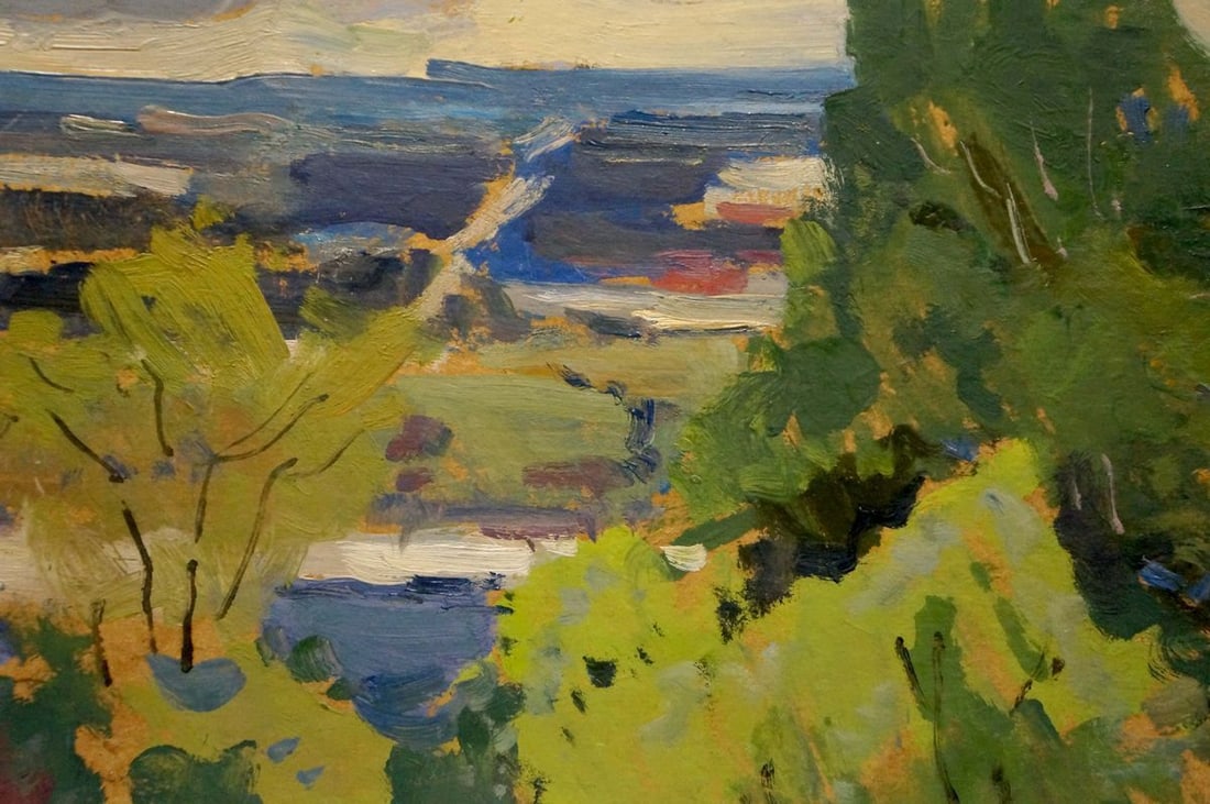 Oil painting Overlooking the village Buryachok Nikolay Ivanovich - 6