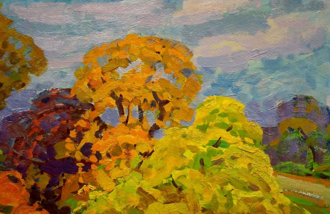 Oil painting Golden autumn Ruban Grigory Savelievich - 3