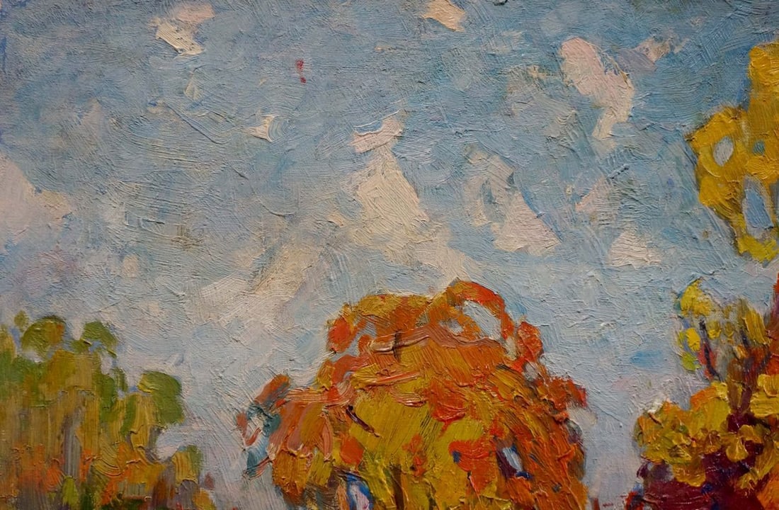 Oil painting Golden autumn Kolosovsky Georgy Sergeevich - 2