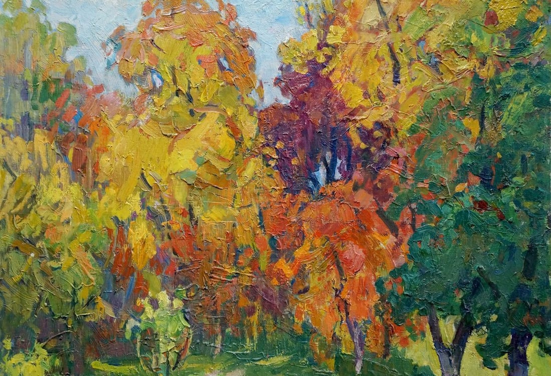 Oil painting Golden autumn Kolosovsky Georgy Sergeevich - 6