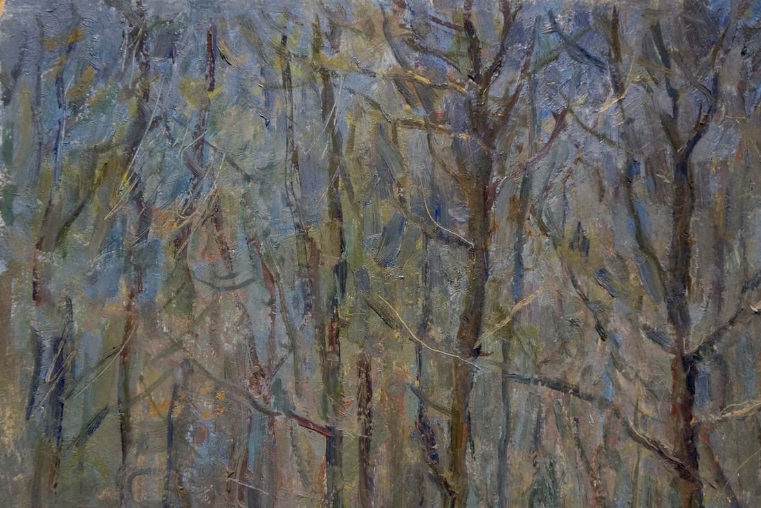 Oil painting People in the forest Petrashevsky Stanislav Vasilievich - 2