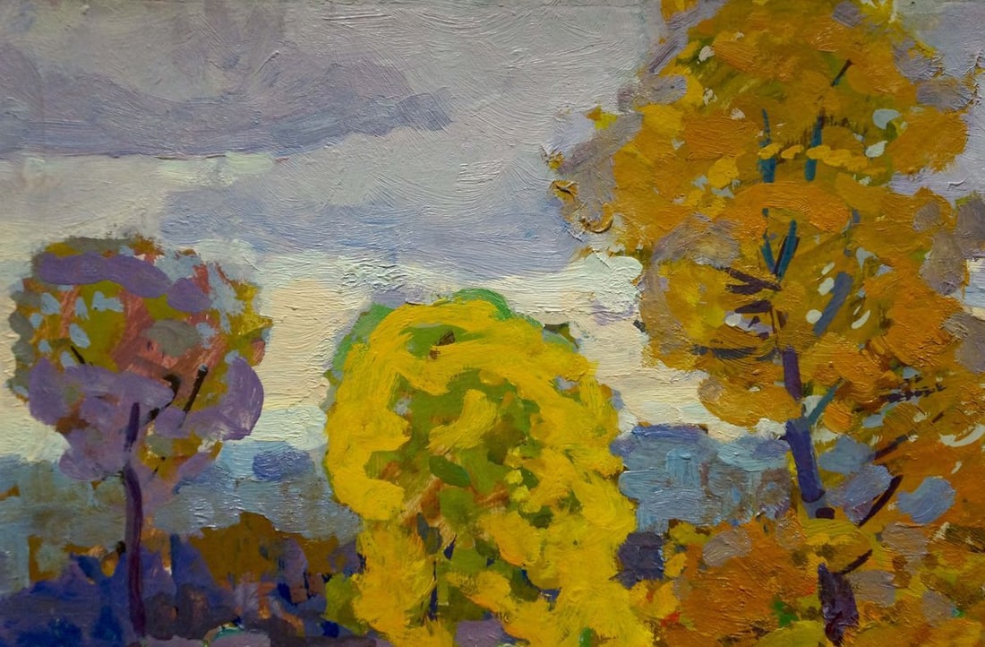 Oil painting Golden autumn Ruban Grigory Savelievich - 2