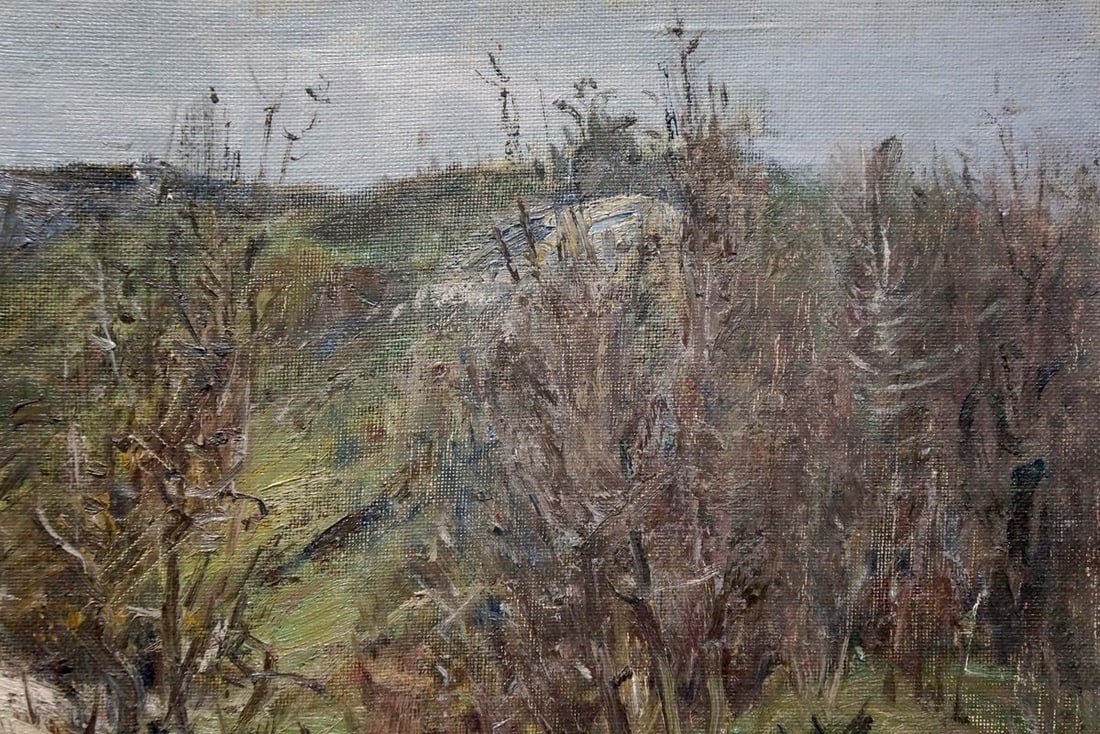 Oil painting It's a nasty day Leshchenko Valentin Alekseevich - 4