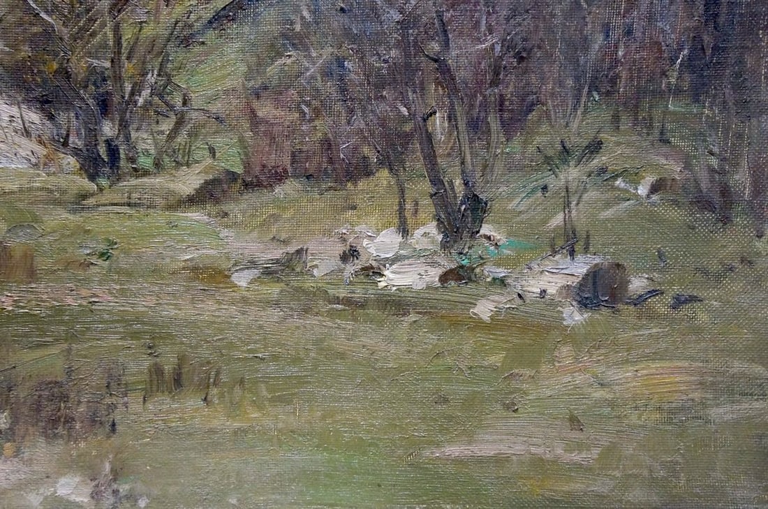 Oil painting It's a nasty day Leshchenko Valentin Alekseevich - 5