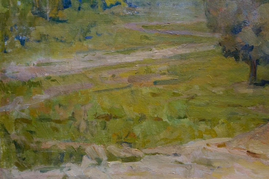 Oil painting Autumn landscape - 2