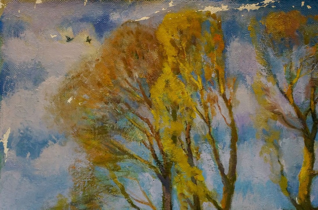 Oil painting Autumn trees Minka Alexander Fedorovich - 2