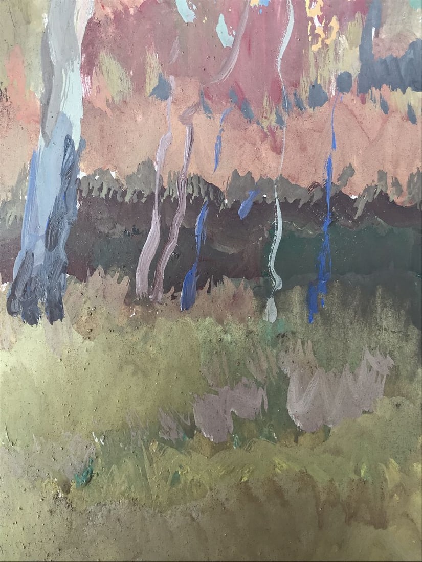 Oil painting Two birches Unknown artist - 10