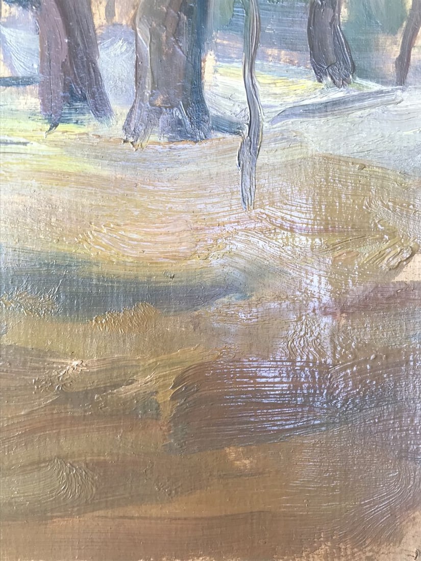 Oil painting Autumn forest Unknown artist - 10