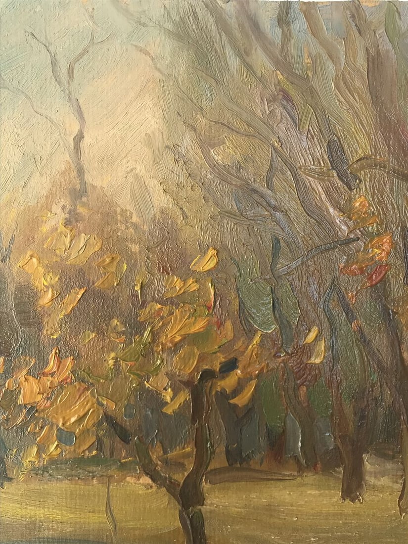 Oil painting Autumn forest Unknown artist - 4