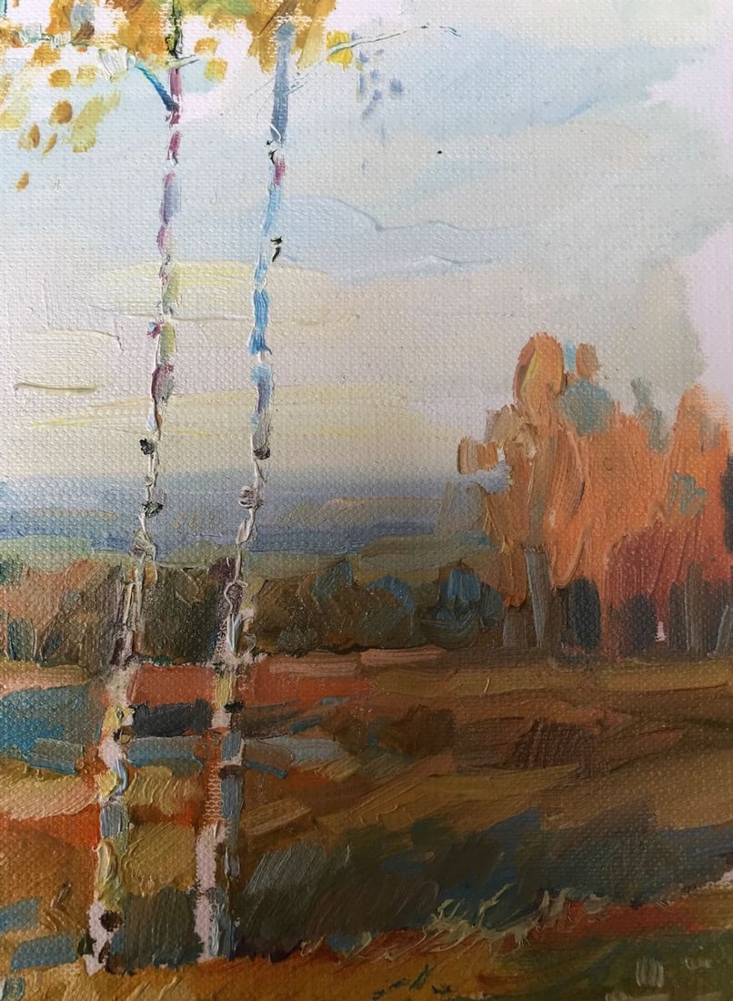 Oil painting Gold autumn Unknown artist - 10