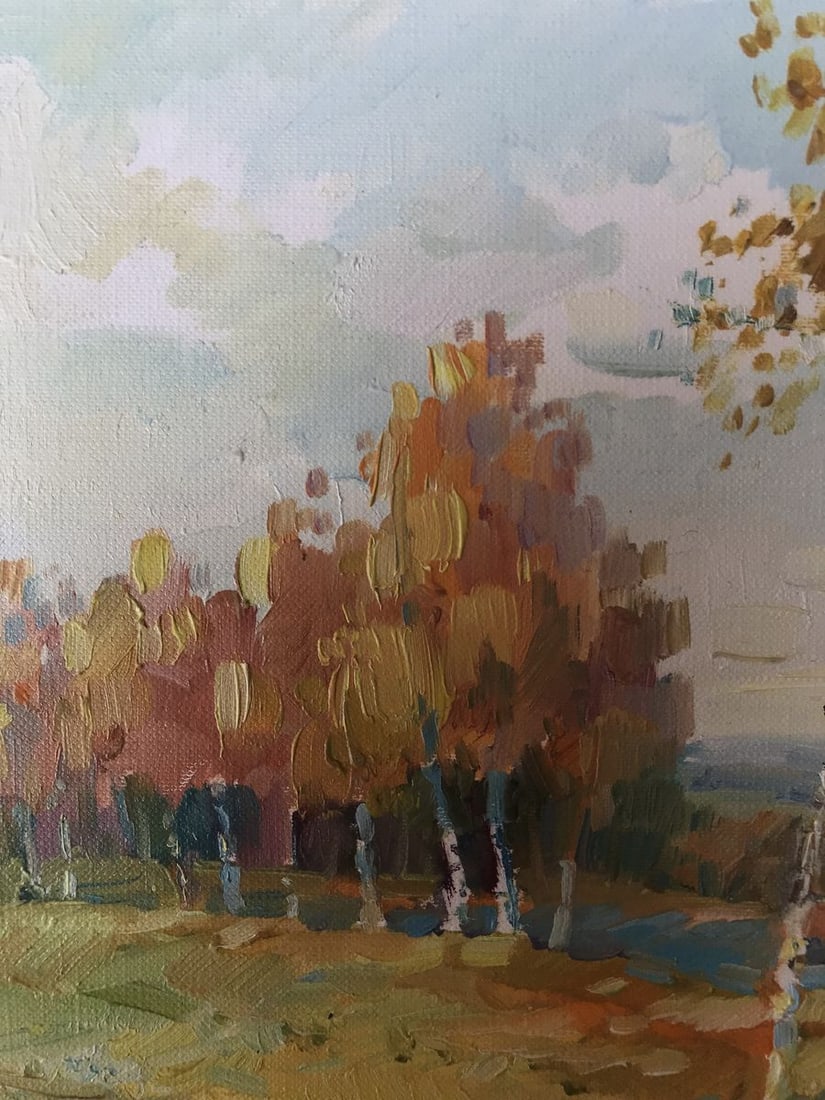 Oil painting Gold autumn Unknown artist - 5