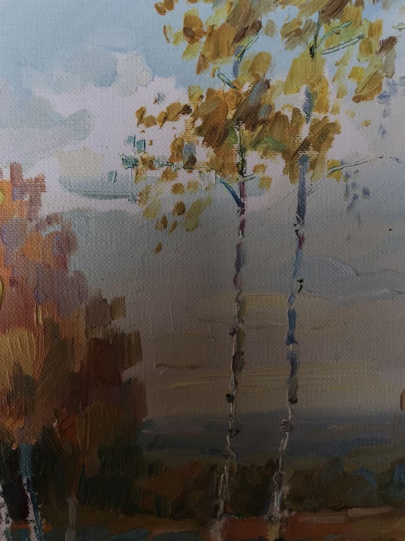 Oil painting Gold autumn Unknown artist - 6