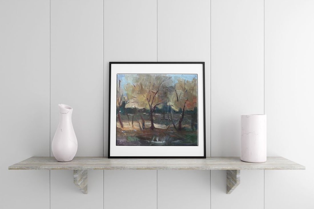 Oil painting Forest landscape Zabara S. - 2