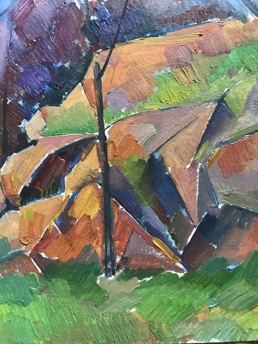 Abstract oil painting In the mountains Peter Tovpev - 9