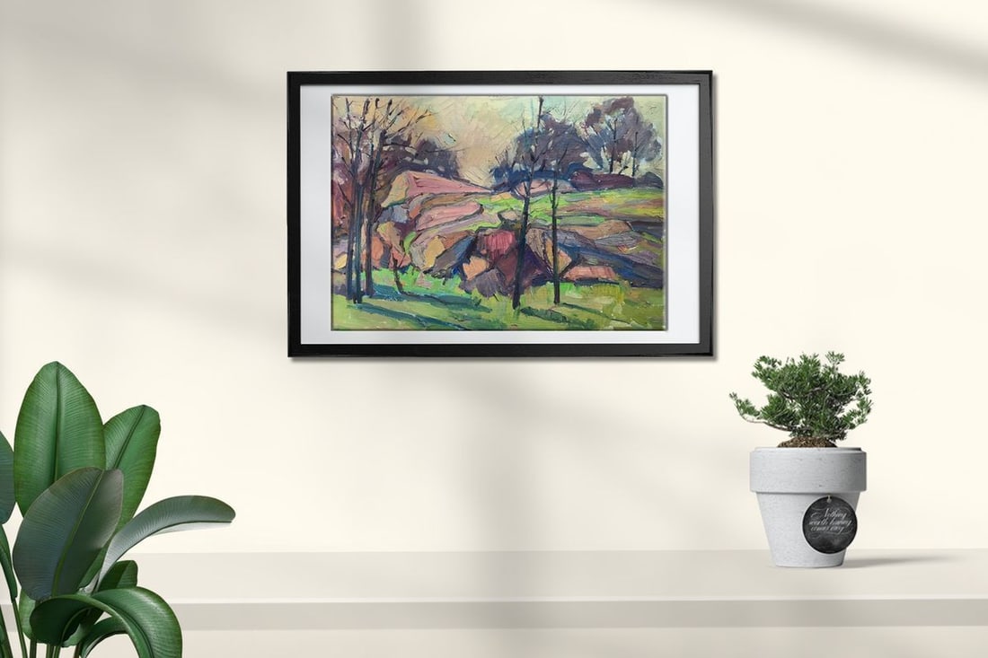 Oil painting Carpathian mountains Peter Tovpev - 3