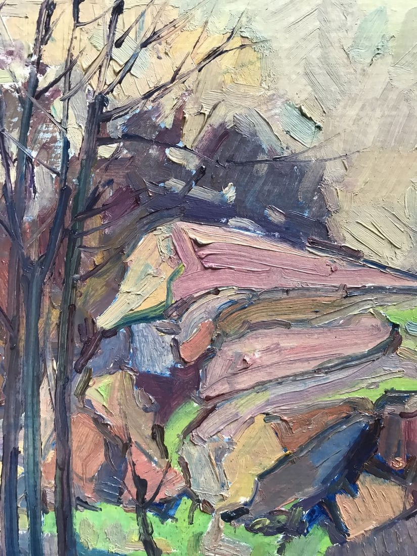 Oil painting Carpathian mountains Peter Tovpev - 4