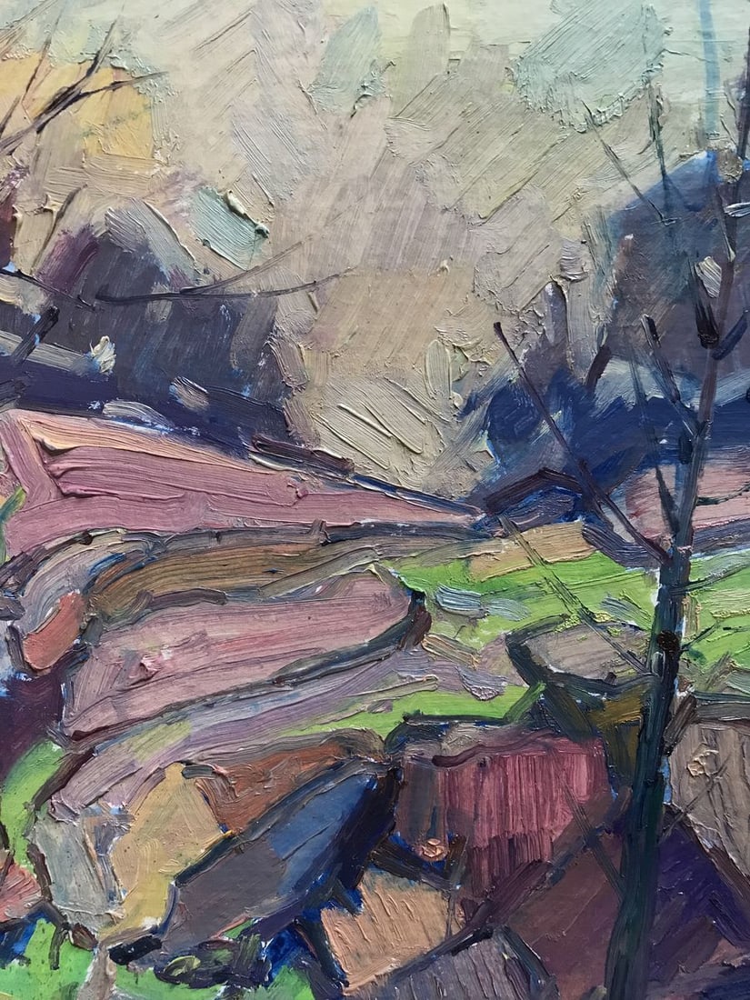 Oil painting Carpathian mountains Peter Tovpev - 5