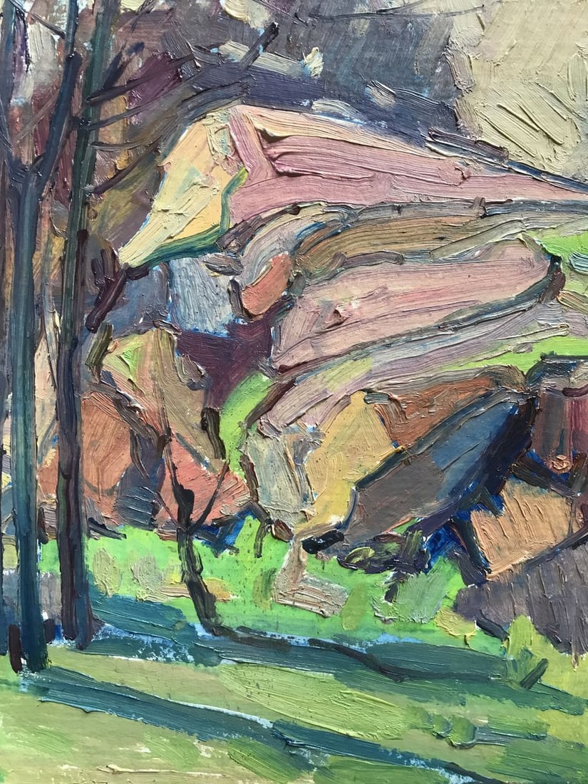 Oil painting Carpathian mountains Peter Tovpev - 8