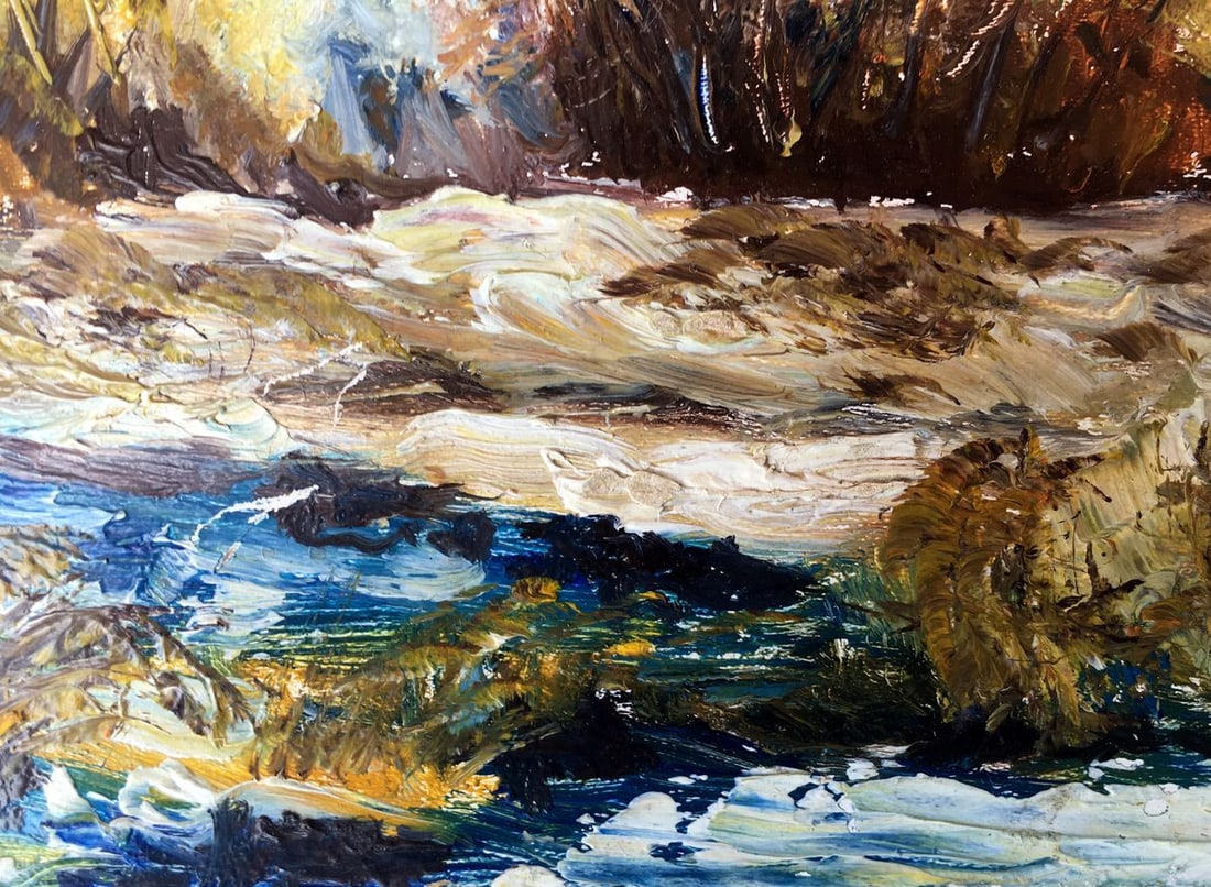 Oil painting Autumn days Unknown artist - 11