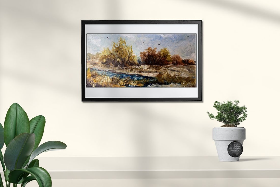 Oil painting Autumn days Unknown artist - 2