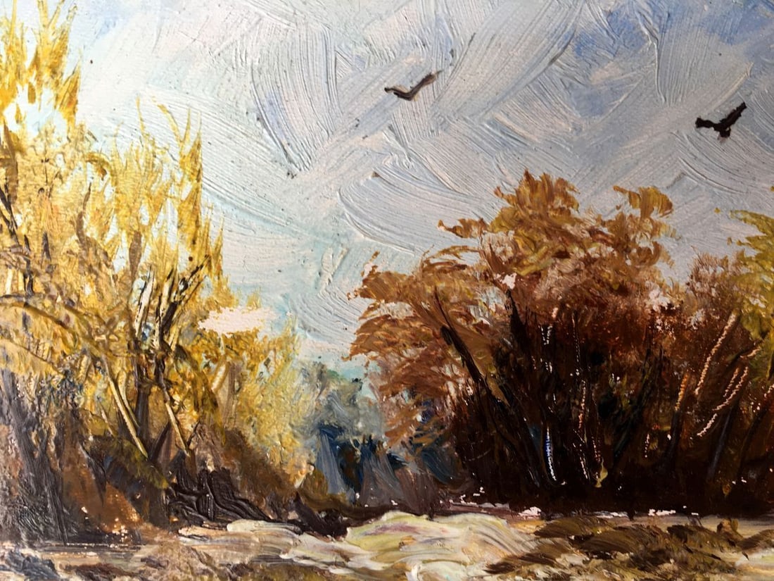 Oil painting Autumn days Unknown artist - 5