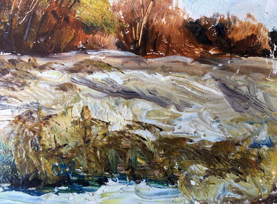 Oil painting Autumn days Unknown artist - 8