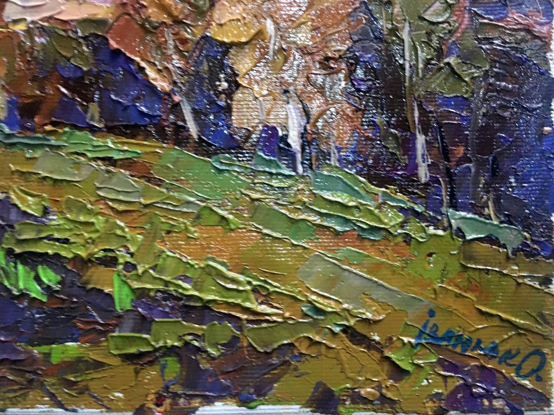 Oil painting Autumn is cold Kalenyuk Alex - 11