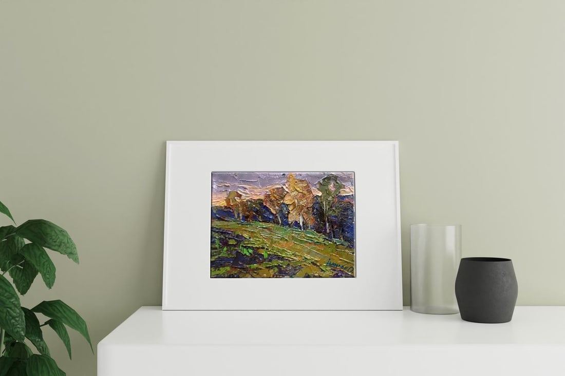 Oil painting Autumn is cold Kalenyuk Alex - 3