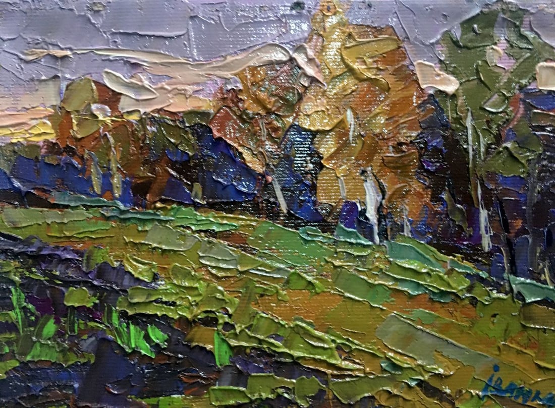 Oil painting Autumn is cold Kalenyuk Alex - 4