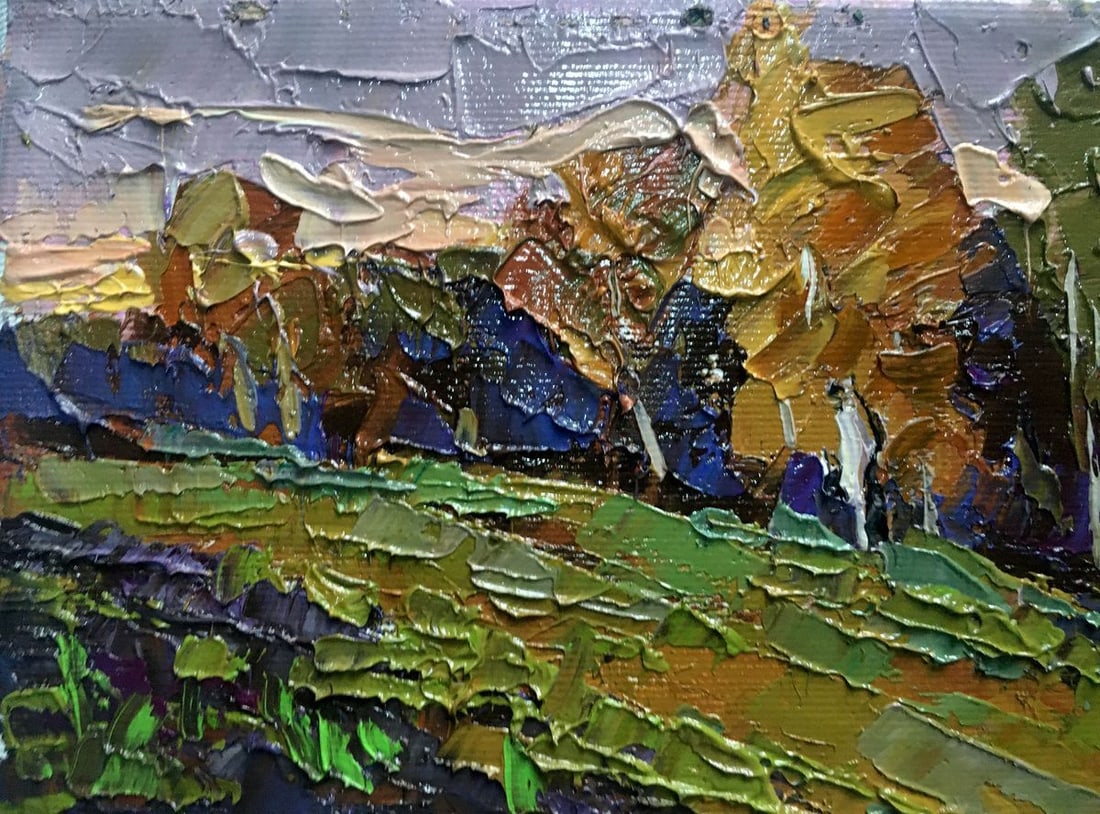 Oil painting Autumn is cold Kalenyuk Alex - 5