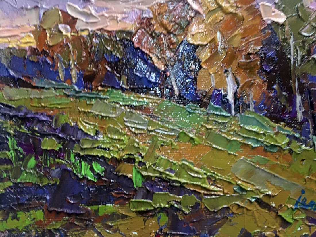 Oil painting Autumn is cold Kalenyuk Alex - 8