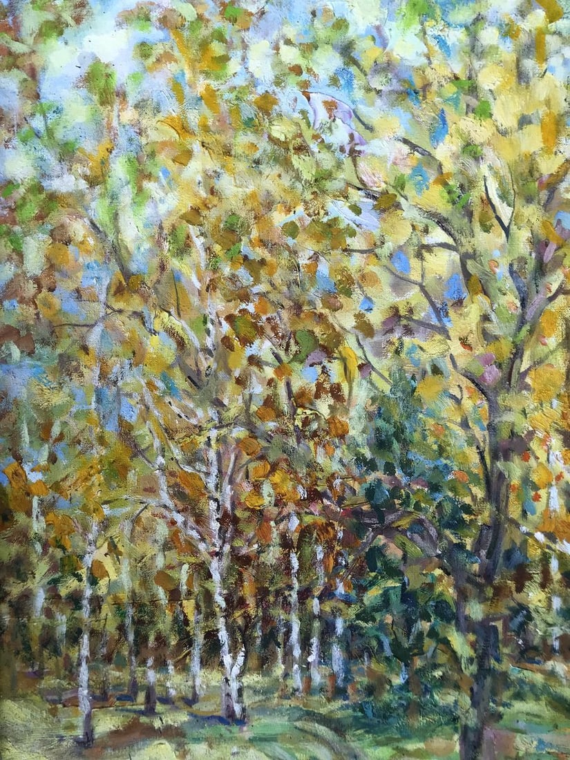 Oil painting Autumn in Sumy Oblast Shapoval Ivan Leontyevich - 4