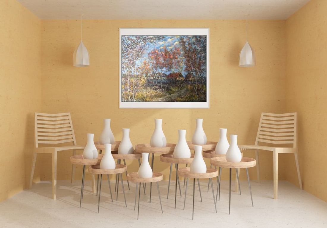 Oil painting Warm evening Shapoval Ivan Leontyevich - 3