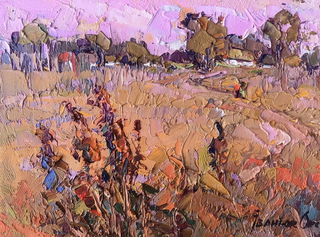 Oil painting Step by step Kalenyuk Oksana: Title: Oil painting Step by step Kalenyuk Oksana Description: №AAA3084"Step by Step" is a mesmerizing oil painting that captures the essence of autumn in all its vibrant glory. This breathtaking