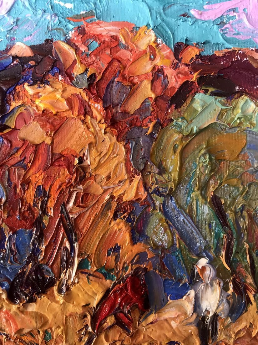 Oil painting Autumn is crimson Kalenyuk Alex - 10