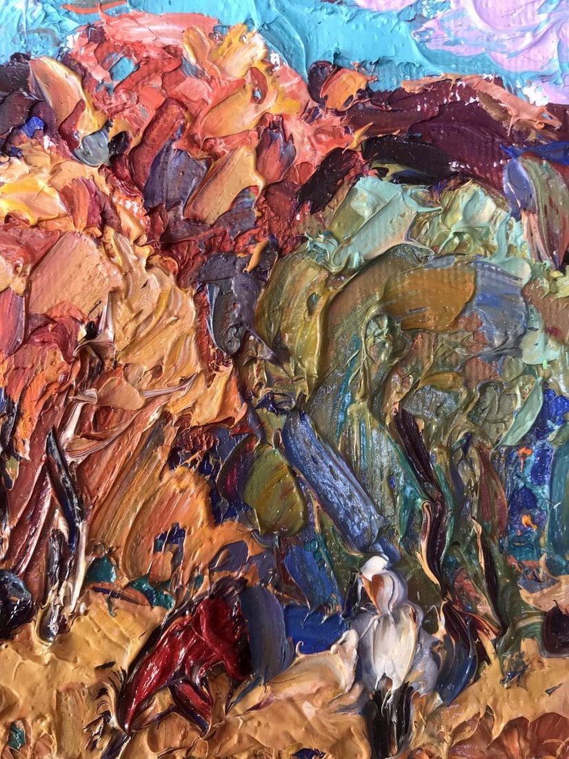 Oil painting Autumn is crimson Kalenyuk Alex - 11