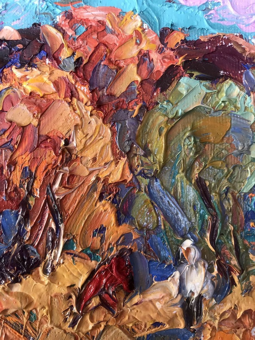 Oil painting Autumn is crimson Kalenyuk Alex - 6