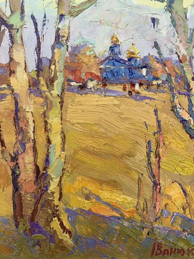 Oil painting Autumn day Kalenyuk Oksana - 9