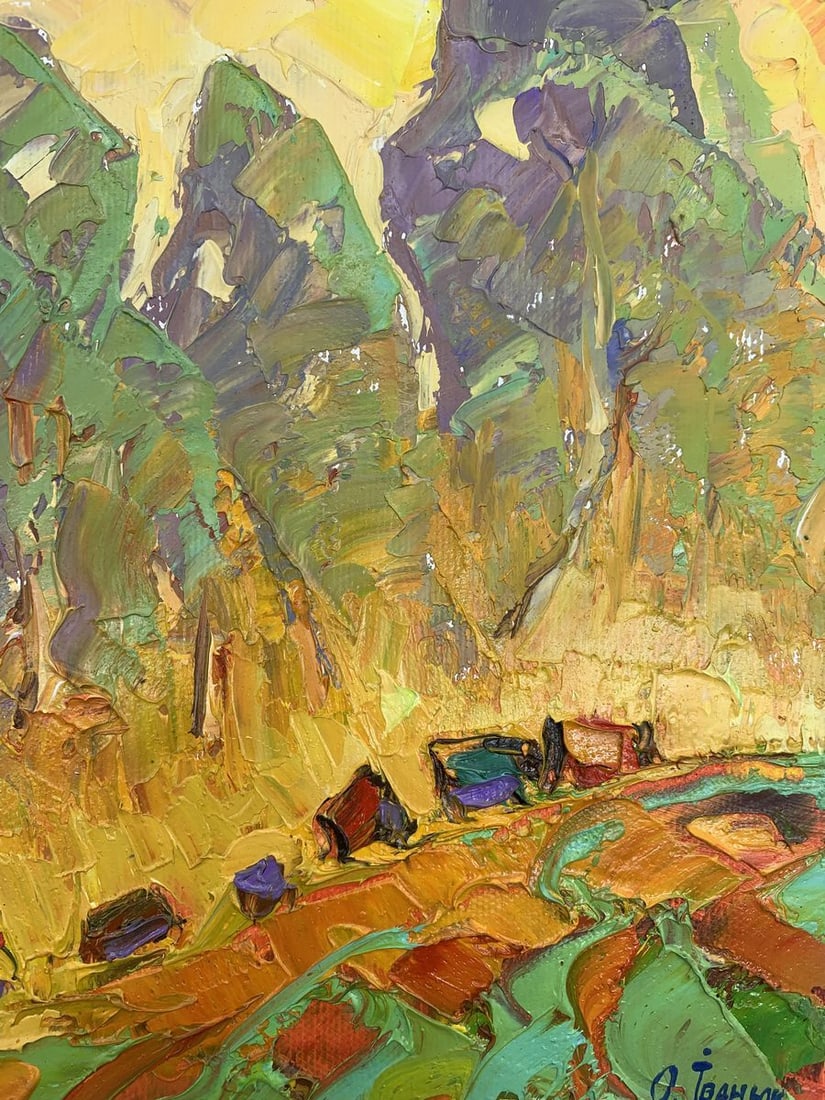 Oil painting Autumn field Kalenyuk Alex - 10