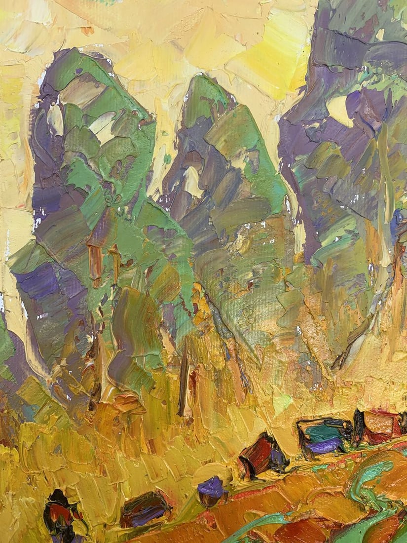 Oil painting Autumn field Kalenyuk Alex - 8