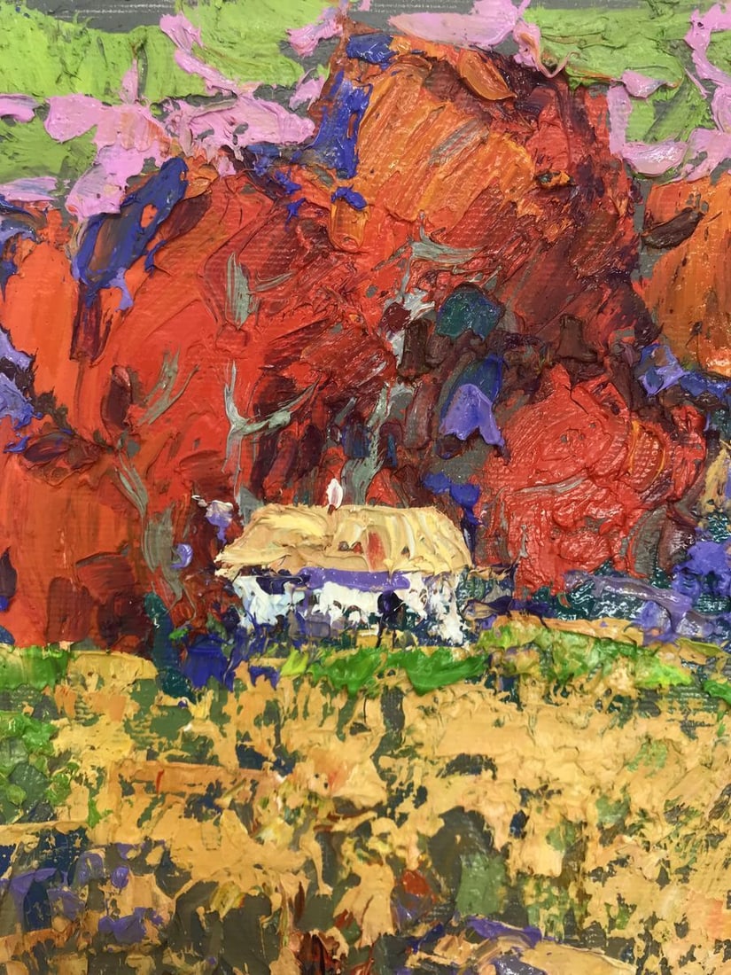 Oil painting Autumn crimson Alex Kalenyuk - 4