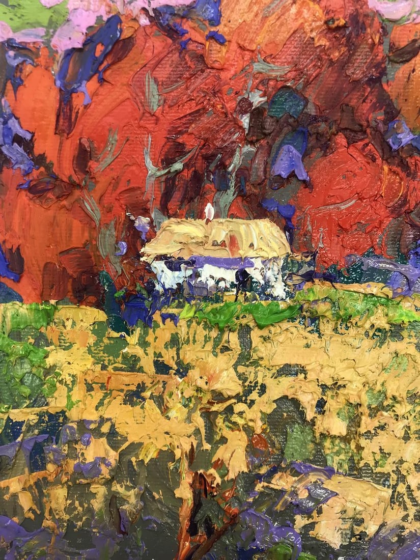 Oil painting Autumn crimson Alex Kalenyuk - 8