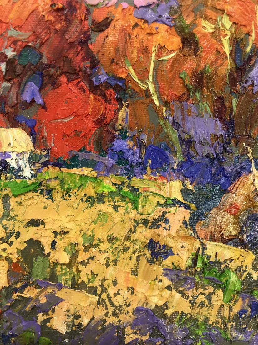 Oil painting Autumn crimson Alex Kalenyuk - 9