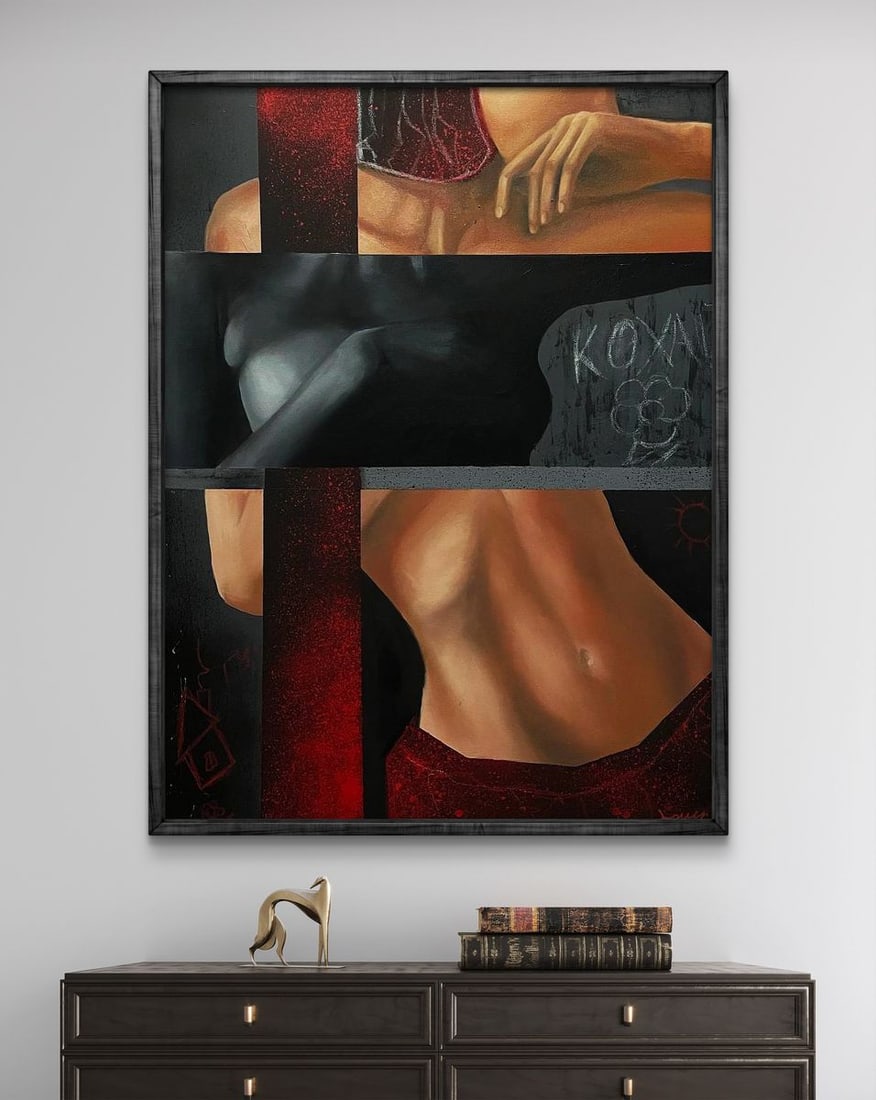 Acrylic painting Law and honor Maksym Newskulenko - 2