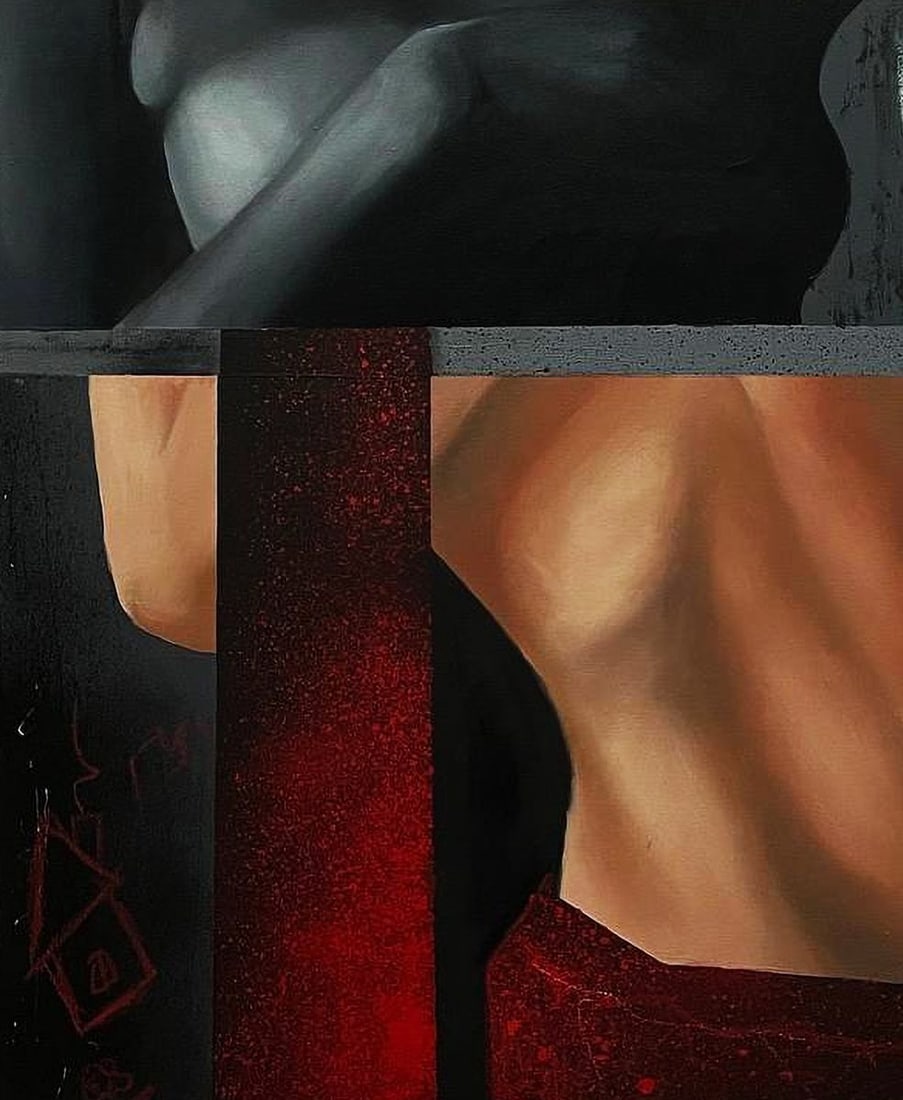 Acrylic painting Law and honor Maksym Newskulenko - 6