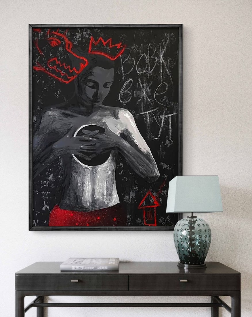 Acrylic painting The Wolf Is Already Here Maksym Newskulenko - 3