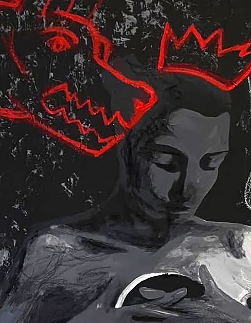 Acrylic painting The Wolf Is Already Here Maksym Newskulenko - 4