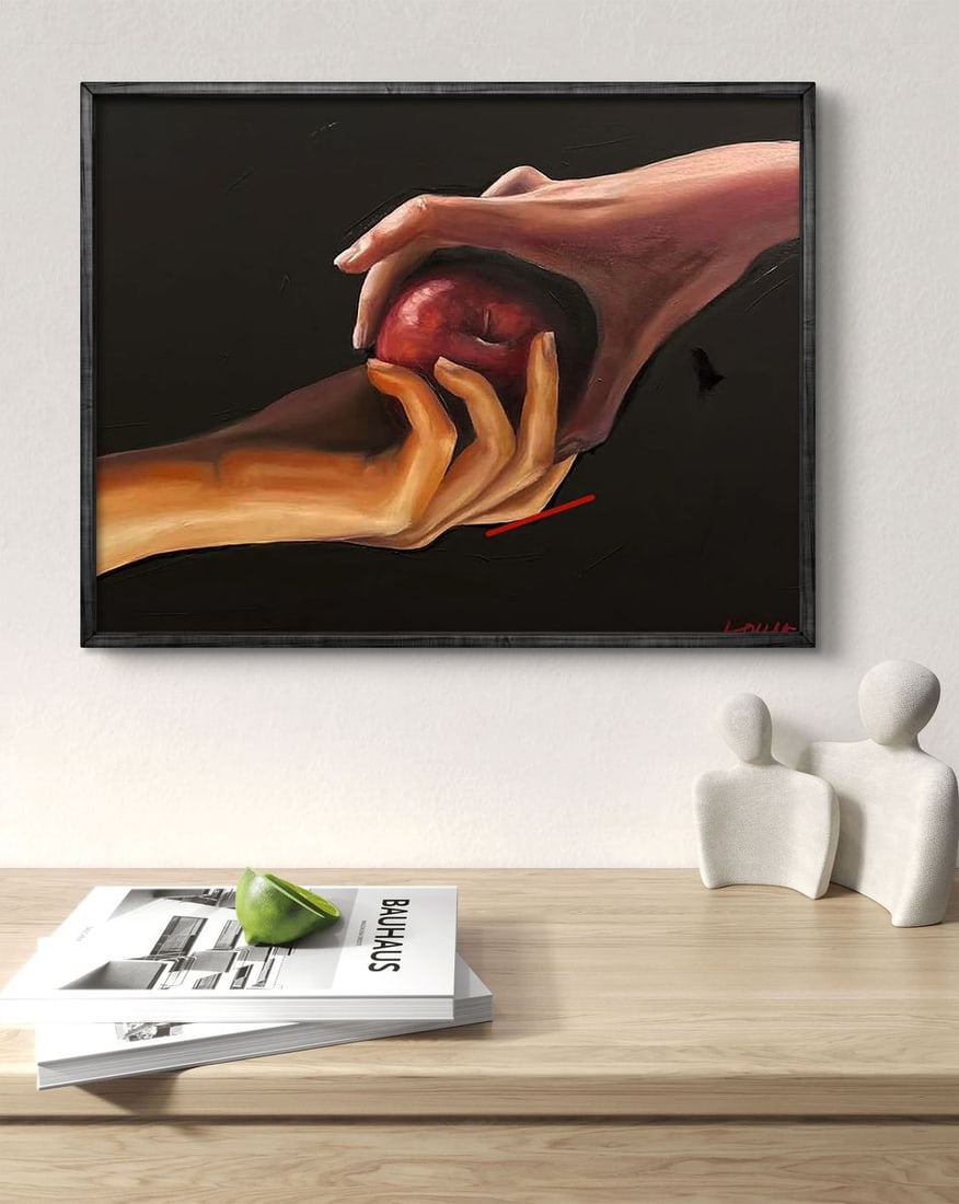 Acrylic painting Touch the Forbidden Fruit Maksym Newskulenko - 3