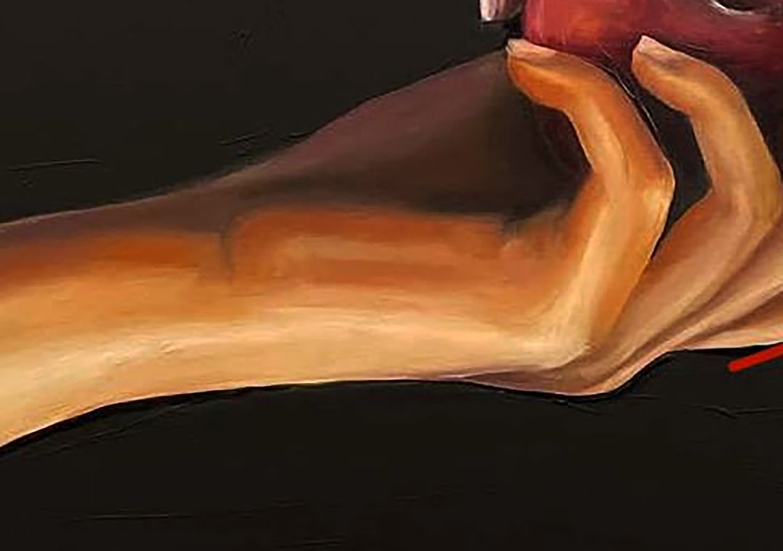 Acrylic painting Touch the Forbidden Fruit Maksym Newskulenko - 6