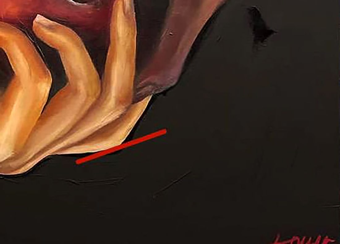 Acrylic painting Touch the Forbidden Fruit Maksym Newskulenko - 7